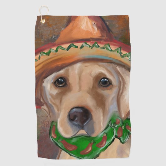 LABRADOR RETRIEVER GOLFHANDDOEK (Voorkant)