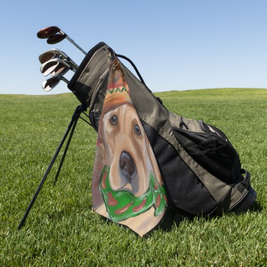 LABRADOR RETRIEVER GOLFHANDDOEK (Groen)