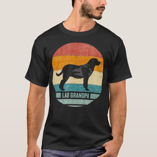 Labrador Retriever Grandpa Lab Sunset T-shirt (Voorkant)