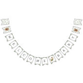 Labrador Retriever Greenery Baby shower Puppy Vlaggetjes (Alle)