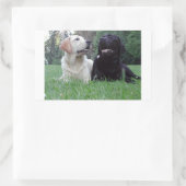 labrador retriever groep rechthoekige sticker (Tas)