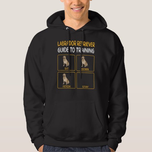 Labrador Retriever Guide to training Dog Obedience Hoodie (Voorkant)