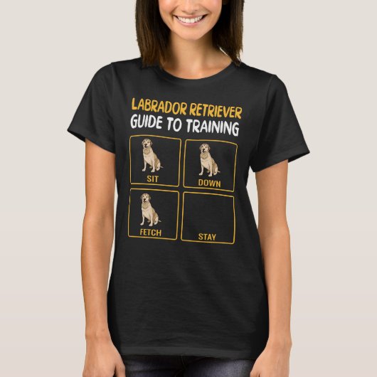 Labrador Retriever Guide to training Dog Obedience T-shirt (Voorkant)