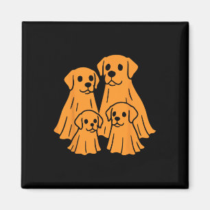 Labrador Retriever Halloween Ghost Family Funny Do Magneet