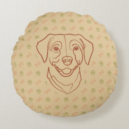 Labrador Retriever. Happiness Edition! Rond Kussen