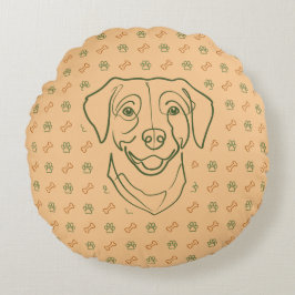 Labrador Retriever. Happiness Edition! Rond Kussen