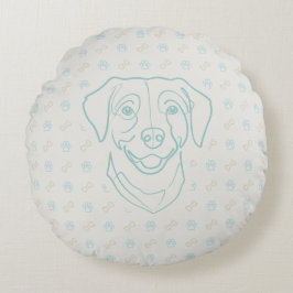 Labrador Retriever. Happiness Edition! Rond Kussen