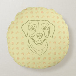 Labrador Retriever. Happiness Edition! Rond Kussen