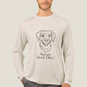 Labrador Retriever. Happiness, Retriever Edition! Tri-Blend Shirt (Voorkant volledig)