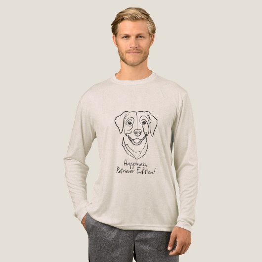 Labrador Retriever. Happiness, Retriever Edition! Tri-Blend Shirt (Voorkant)
