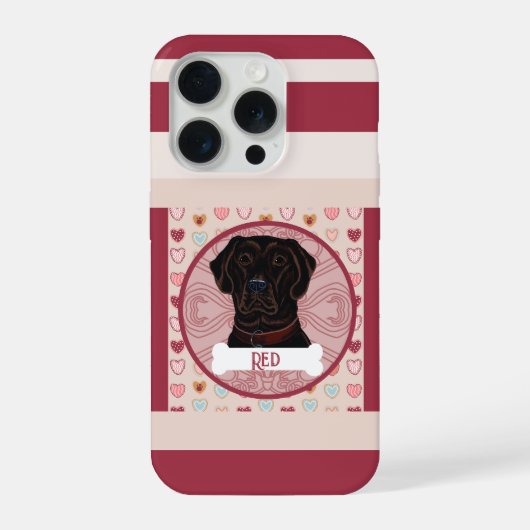Labrador Retriever Hart iPhone 11 Pro Hoes Hoesje (Achterkant)