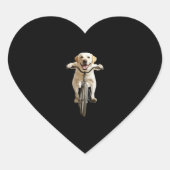 Labrador Retriever    Hart Sticker (Voorkant)