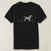Labrador Retriever Heartbeat Ekg Lab Owner Pet. Pe T-shirt (Design voorkant)
