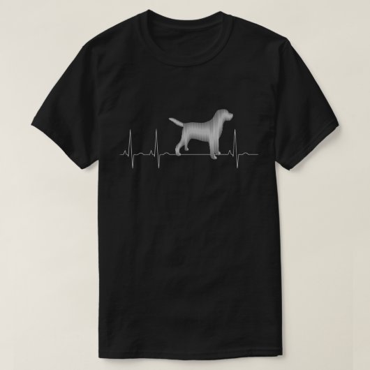 Labrador Retriever Heartbeat Ekg Lab Owner Pet. Pe T-shirt (Design voorkant)