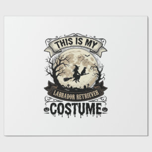 Labrador Retriever Heks Halloween Kostuum Shirt_1 Cadeaupapier