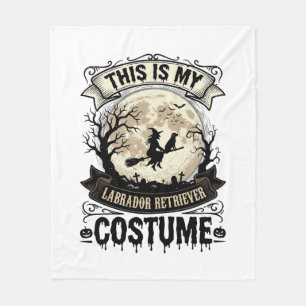 Labrador Retriever Heks Halloween Kostuum Shirt_1 Fleece Deken