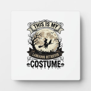 Labrador Retriever Heks Halloween Kostuum Shirt_1 Fotoplaat