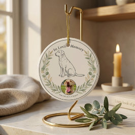 Labrador Retriever-herdenkingssouvenir van Sage Bo Keramisch Ornament