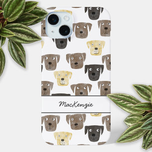 Labrador Retriever Hogs - Gepersonaliseerd iPhone 15 Mini Hoesje