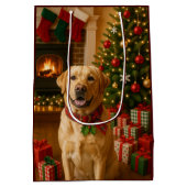 Labrador Retriever Holiday Card Medium Cadeauzakje (Achterkant)