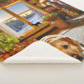 Labrador Retriever Holiday Sherpa Deken (3/4)