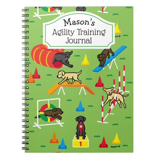 Labrador Retriever Hond Agility Training Notitieboek (Voorkant)