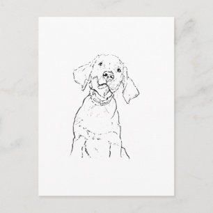 Labrador Retriever Hond Ansichtkaart Briefkaart