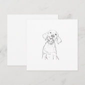 Labrador Retriever Hond Bedankkaart (Voorkant / Achterkant)