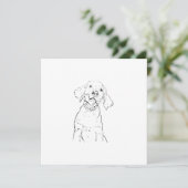 Labrador Retriever Hond Bedankkaart (Staand voorkant)