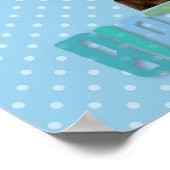 Labrador Retriever Hond Gelukkige Verjaardag Poster (Hoek)