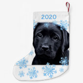 Labrador Retriever Hond Gepersonaliseerde Kerstmis Kleine Kerstsok (Achterkant)
