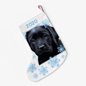 Labrador Retriever Hond Gepersonaliseerde Kerstmis Kleine Kerstsok (Achterkant (Hangend))