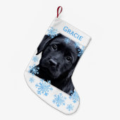 Labrador Retriever Hond Gepersonaliseerde Kerstmis Kleine Kerstsok (Voorkant (Hangend))