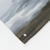 Labrador Retriever Hond in Sneeuw Kerstmis Fleece Deken (Hoek)