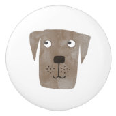 Labrador Retriever hond Keramische Knop (Voorkant)