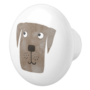 Labrador Retriever hond Keramische Knop