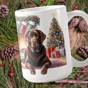 Labrador Retriever Hond Kerstmis Gezellige vakanti Koffiemok