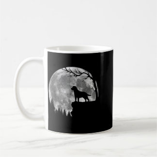 Labrador Retriever Hond Maan Silhouet Halloween Koffiemok