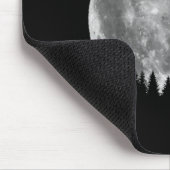 Labrador Retriever Hond Maan Silhouet Halloween Muismat (Hoek)