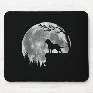Labrador Retriever Hond Maan Silhouet Halloween Muismat