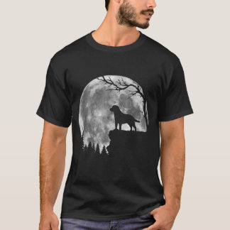 Labrador Retriever Hond Maan Silhouet Halloween T-shirt