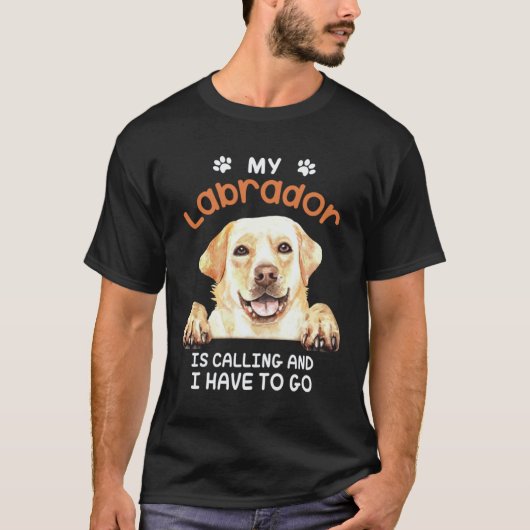 Labrador Retriever Hond Mijn Labrador Belt T-shirt (Voorkant)