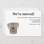 Labrador Retriever Hond Nieuwe Adres Aankondiging (Voorkant)