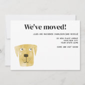 Labrador Retriever Hond Nieuwe Adres Aankondiging (Voorkant)