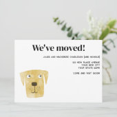 Labrador Retriever Hond Nieuwe Adres Aankondiging (Staand voorkant)