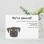 Labrador Retriever Hond Nieuwe Adres Aankondiging (Staand voorkant)