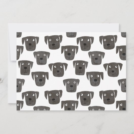 Labrador Retriever Hond Nieuwe Adres Aankondiging (Achterkant)