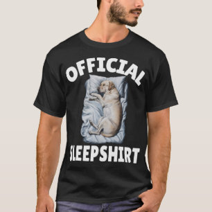 Labrador Retriever Hond Officieel Slapen Dossen T-shirt