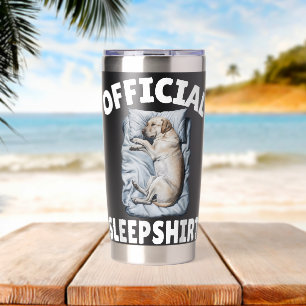 Labrador Retriever Hond Officiële Slaapshirt Dutte Geïsoleerde Drinkbeker