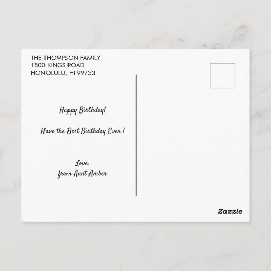 labrador retriever hond | Oranje Verjaardagsgroet Briefkaart (Achterkant)